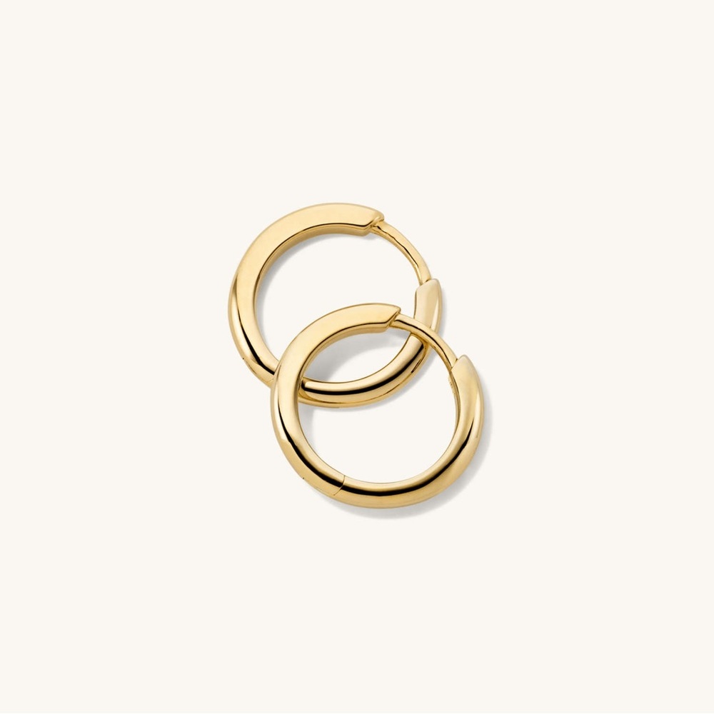 Brand New Mejuri Tube Medium Hoops